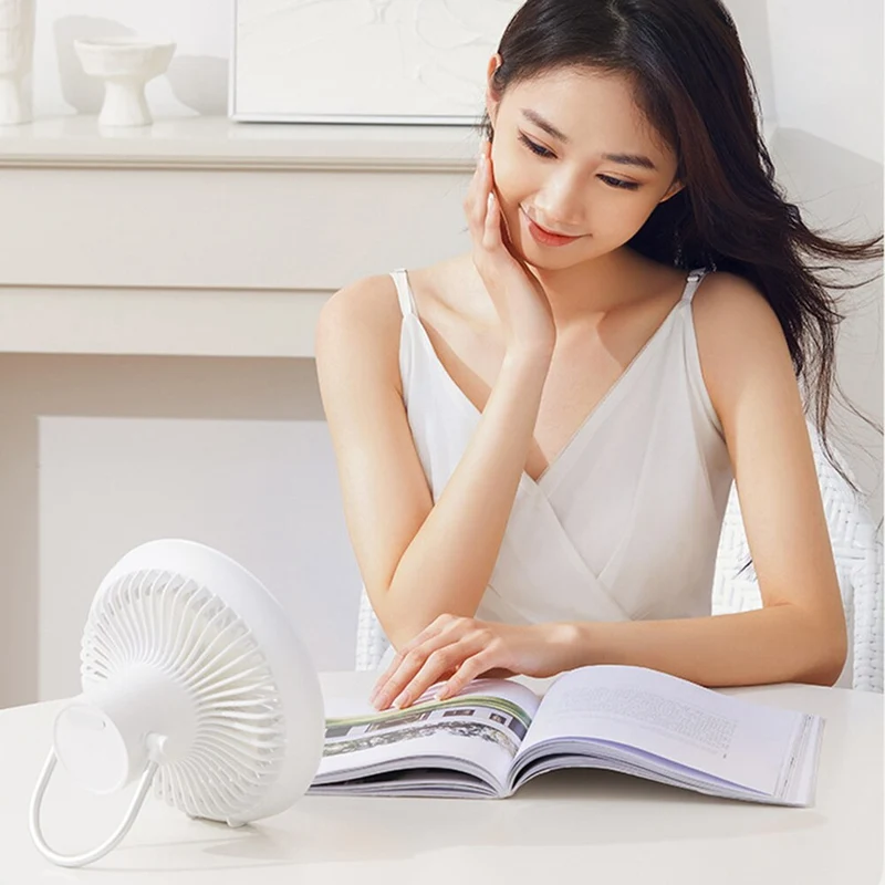 Appareils ménagers multifonctions Support de trépied de bureau rechargeable par USB Ventilateur de refroidissement avec veilleuse Ventilateur de plafond de camping en plein air