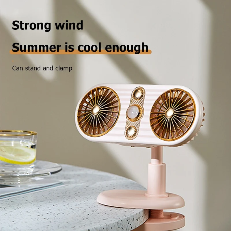Ventilateur électrique bureau réglable ventilateur Rechargeable Portable ventilateur Vertical Camping en plein air cyclisme course voyage refroidissement fournitures