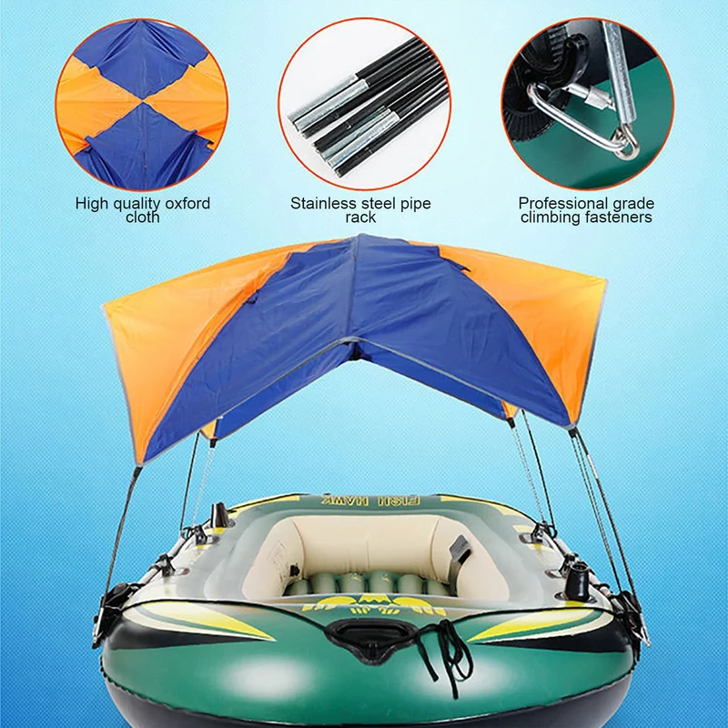 Abri de soleil de bateau auvent gonflable imperméable à l'eau pare-soleil couverture pliante légère pour la navigation de plaisance Camping plage crème solaire