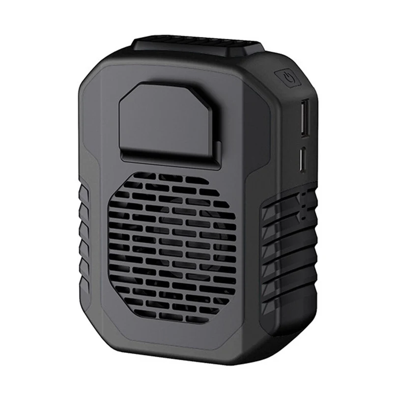 Clip de taille ventilateur mains libres collier portable ceinture de ventilateur ventilateur banque d'alimentation d'urgence pour les sports voyage camping climatiseur portable