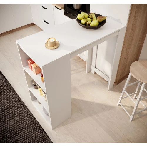 Table haute blanche - 103 X 110 cm - Kala