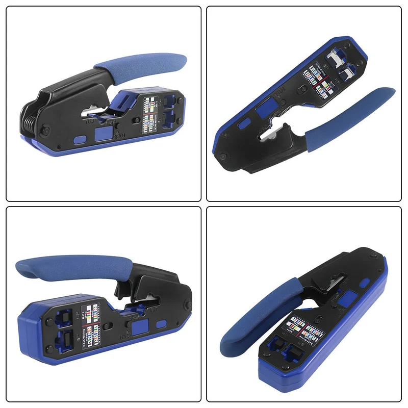 Pince multifonctionnelle outil de sertissage pince à sertir chat dénudage câble coupe sertissage Terminal RJ45 RJ11 tête de cristal pinces à sertir