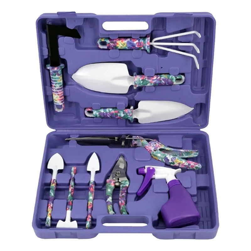 10 pièces outils de jardin sécateur à main sécateur vaporisateur truelle transplanteur pelle ensemble truelle terres agricoles jardinage bonsaï outil