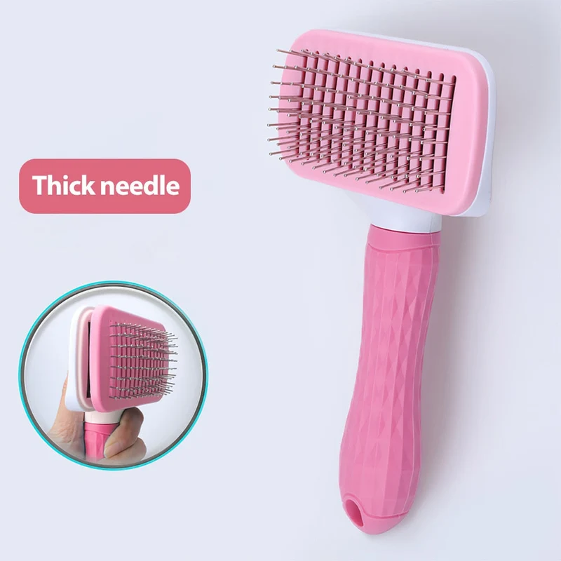 Peigne pour chat brosse pour chien épilateur pour animaux de compagnie pour animaux de compagnie enlève le sous-poil cheveux emmêlés toilettage chiens accessoires fournitures de nettoyage outils pour cheveux