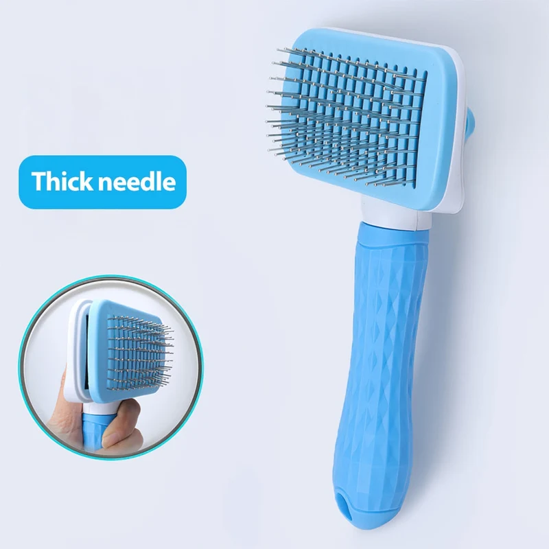 Peigne pour chat brosse pour chien épilateur pour animaux de compagnie pour animaux de compagnie enlève le sous-poil cheveux emmêlés toilettage chiens accessoires fournitures de nettoyage outils pour cheveux