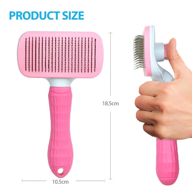 Peigne pour chat brosse pour chien épilateur pour animaux de compagnie pour animaux de compagnie enlève le sous-poil cheveux emmêlés toilettage chiens accessoires fournitures de nettoyage outils pour cheveux