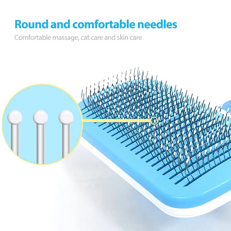 Peigne pour chat brosse pour chien épilateur pour animaux de compagnie pour animaux de compagnie enlève le sous-poil cheveux emmêlés toilettage chiens accessoires fournitures de nettoyage outils pour cheveux