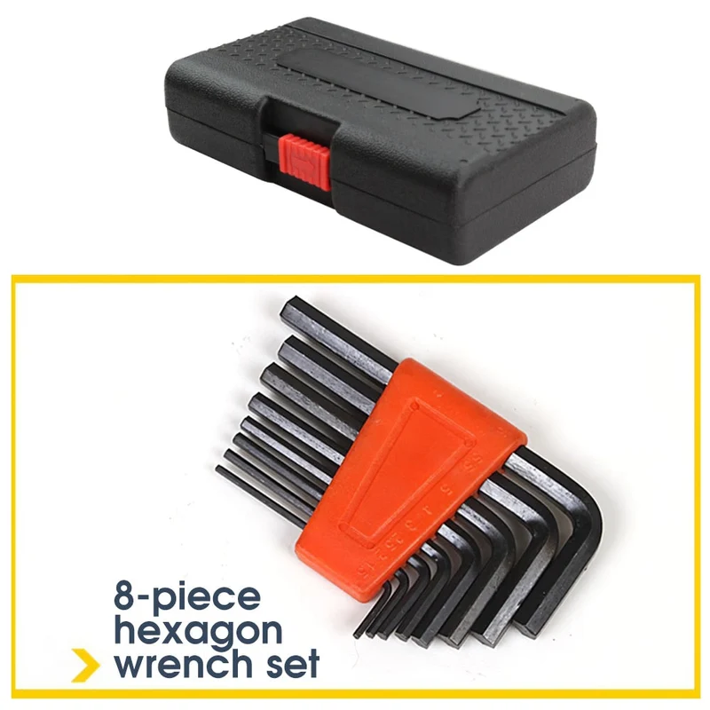 18 pièces outils à main Kit multi-outils ensemble d'outils de réparation domestique tournevis clé pince coupante marteau de sécurité ciseaux lampe de poche