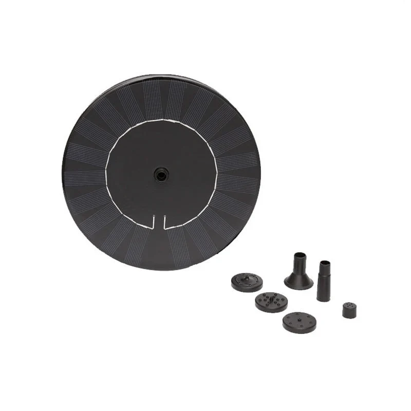 Pompe de fontaine solaire décoration de jardin bain d'oiseau fontaine d'eau 10V 2.4W panneau solaire pompe à eau flottante pour piscine étang Aquarium