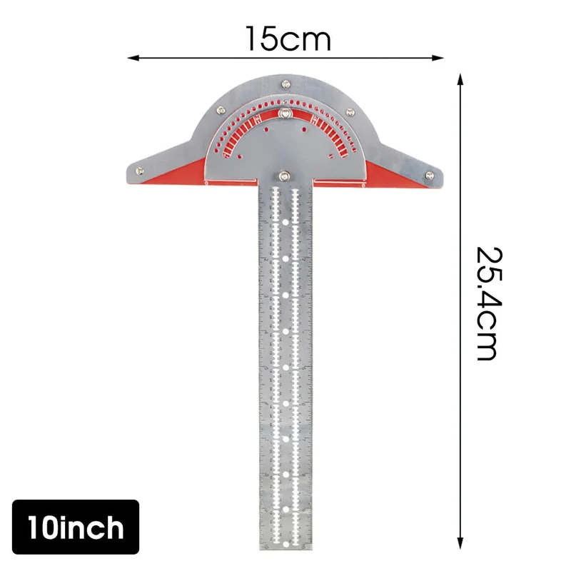 Outils de menuiserie Menuisiers Règle de bord 0-70 ° Rapporteur réglable Angle Finder Jauge Instruments de mesure Outil de menuiserie