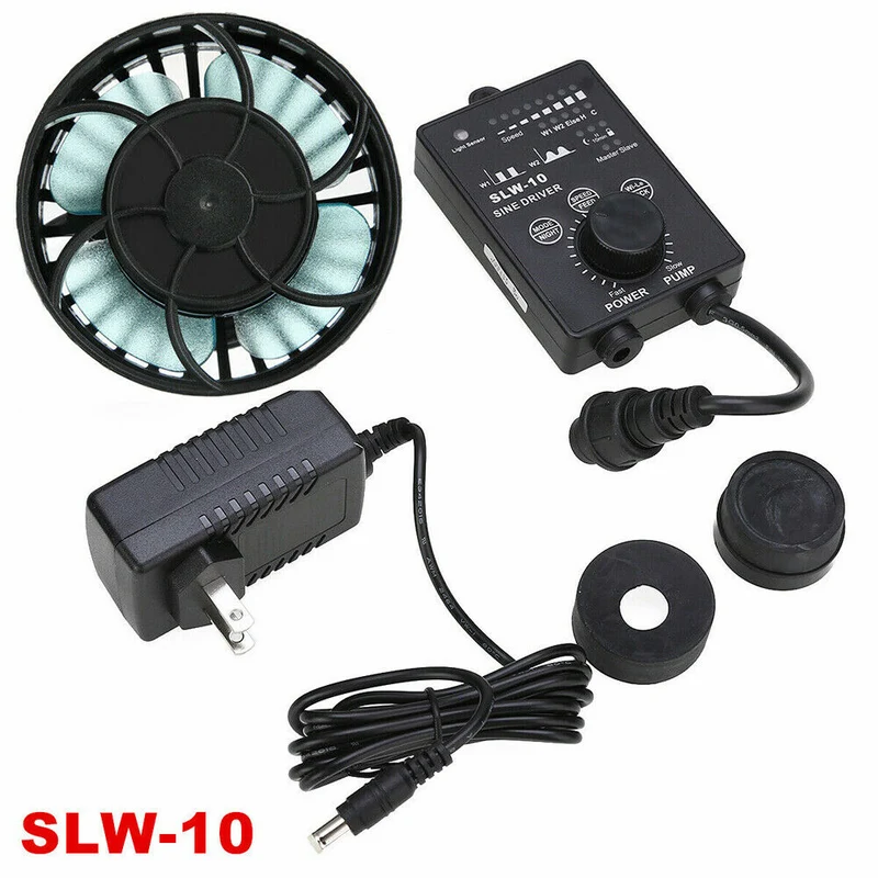 Liquidation Jebao SLW-10 SLW-20 Marine Aquarium Sine Wave Maker 10W 20W 30W Pompe à onde sinusoïdale Wavemaker Fish Tank Pompe à eau