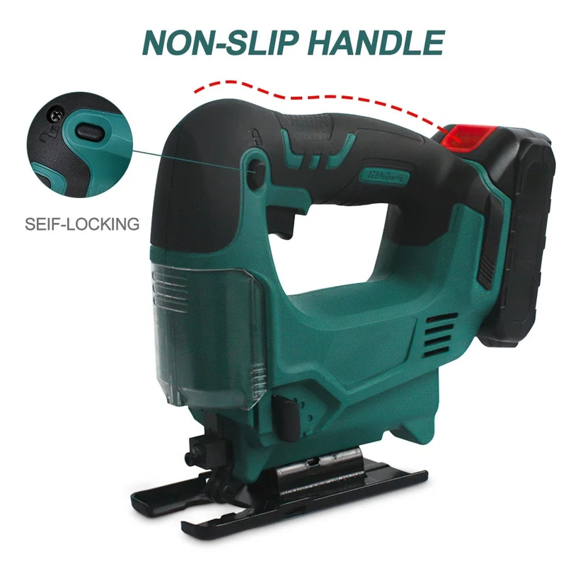 Scie sauteuse électrique sans fil pour le travail du bois scie sauteuse outils électriques Machine de découpe scie courbe outils électriques pour batterie Makita 18V