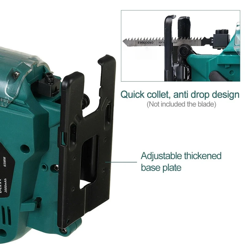 Scie sauteuse électrique sans fil pour le travail du bois scie sauteuse outils électriques Machine de découpe scie courbe outils électriques pour batterie Makita 18V