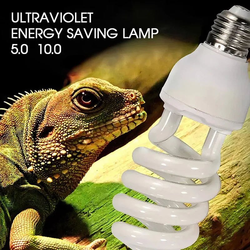 Lampe UV Reptile 5.0 10.0 UVB Lampe Ampoule Tortue Lézard Calcium Chauffage Lumière 220V 13W Pet Lumière pour Lguanas Amphibiens Reptiles