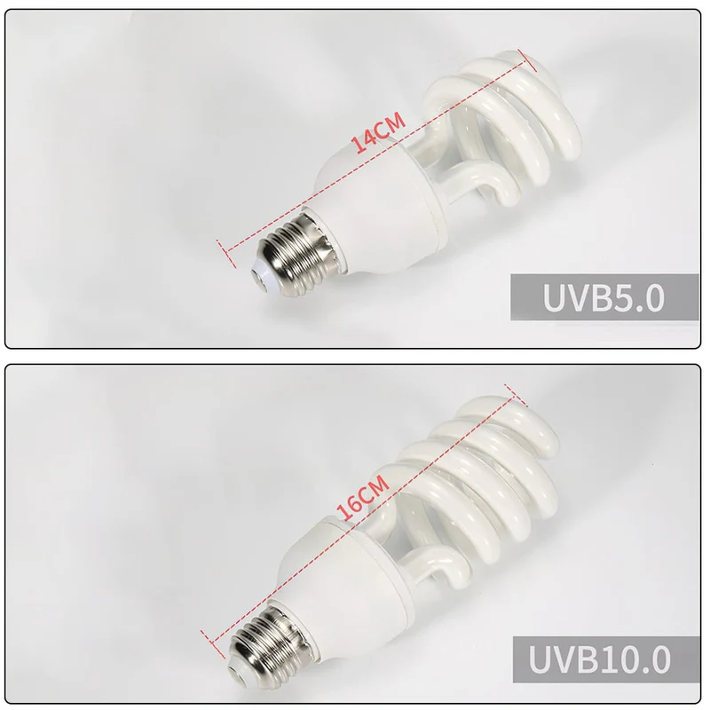 Lampe UV Reptile 5.0 10.0 UVB Lampe Ampoule Tortue Lézard Calcium Chauffage Lumière 220V 13W Pet Lumière pour Lguanas Amphibiens Reptiles