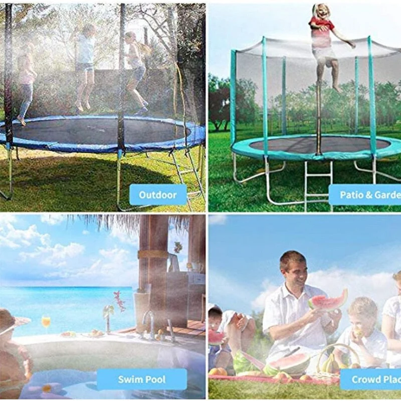 Trampoline arroseur 8/12/15M tuyau parc aquatique amusant été arroseur d'eau jardin extérieur jeux d'eau jouets pulvérisateur pulvérisateur de jardin