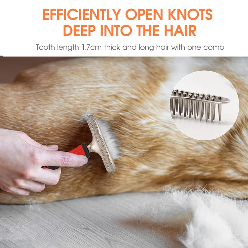Peigne de toilettage pour animaux de compagnie chat chien fournitures épilation peigne brosse aiguille brosse à cheveux pour animaux de compagnie fourrure démêlage démêlage brosse outil de toilettage