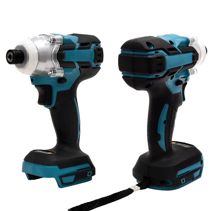 WAKYME 18V Tournevis électrique sans fil Tournevis électrique sans balai Clé à chocs Perceuse électrique pour batterie Makita DTD154