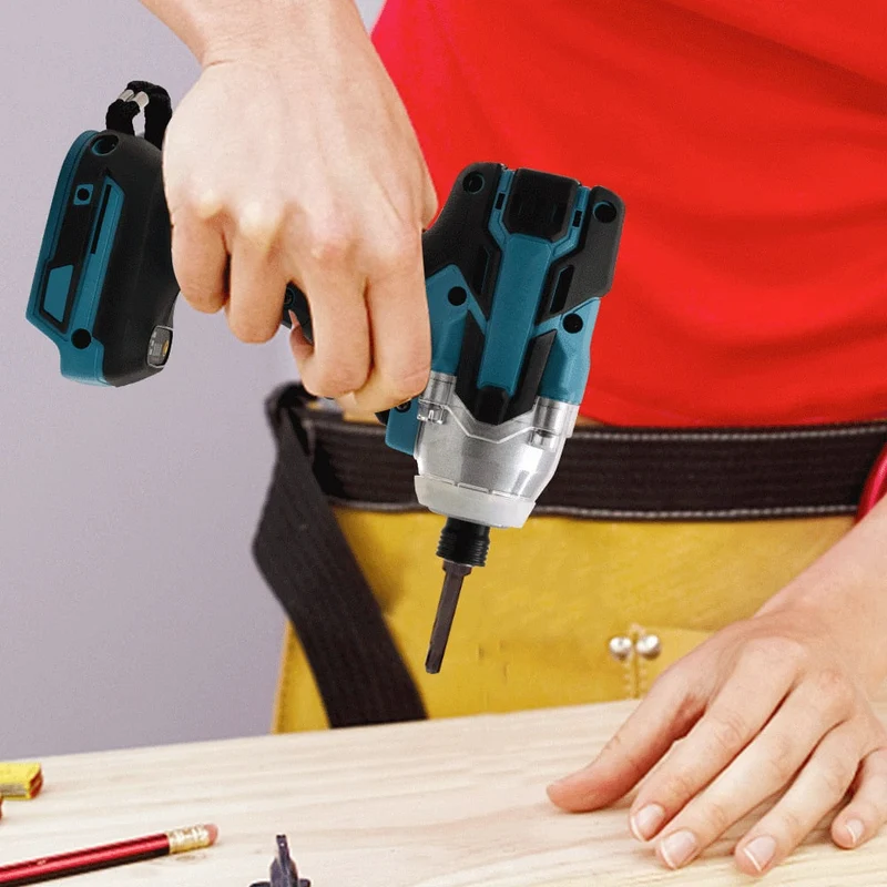 WAKYME 18V Tournevis électrique sans fil Tournevis électrique sans balai Clé à chocs Perceuse électrique pour batterie Makita DTD154