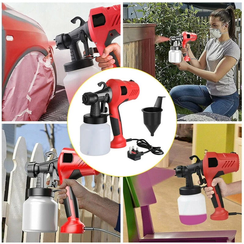 400W pistolet électrique 800ml pulvérisateur de peinture à main outils électriques Machine de pulvérisation de peinture pour peinture meubles en bois mur voiture