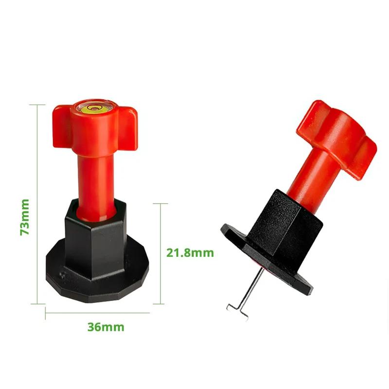 Kit d'outils de système de nivellement de carreaux de 75 pièces outils de Construction de murs de sol en céramique plats réutilisables localisateur de niveleur d'aiguille en acier remplaçable