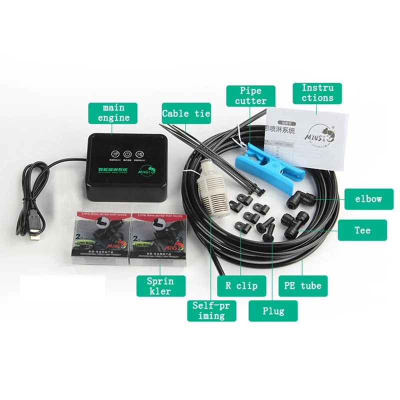 Système de pulvérisation Intelligent minuterie de brume automatique Kit d'irrigation d'arrosage serres de jardin maison contrôle d'arrosage de forêt tropicale