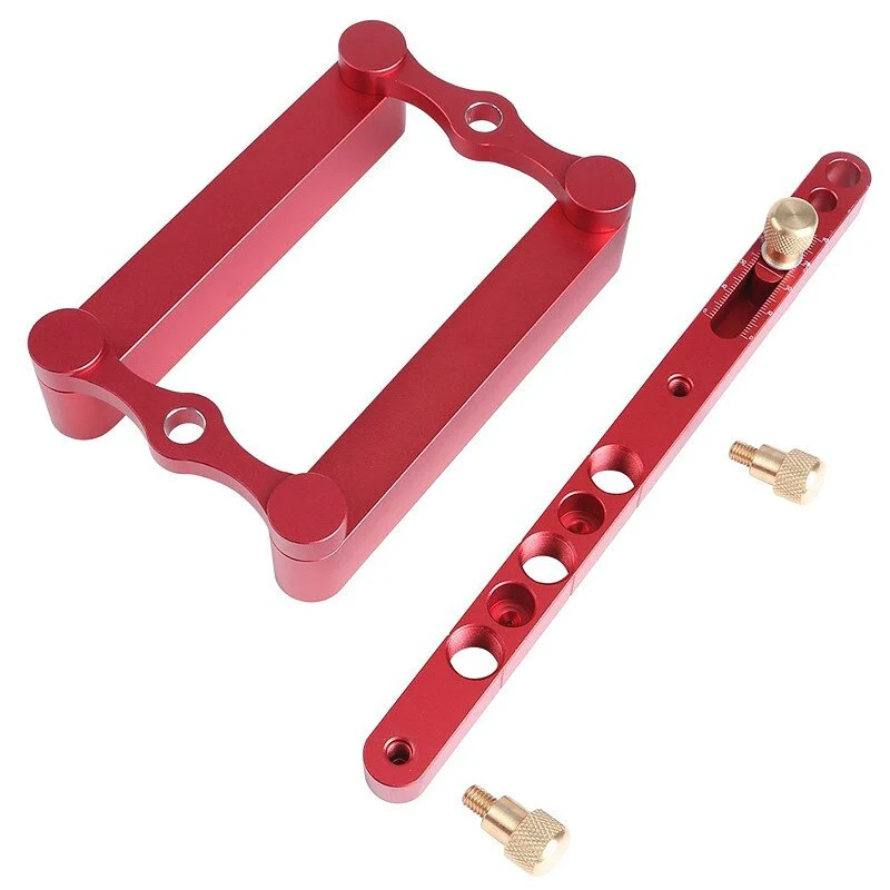 Trou de travail du bois perceuse poinçon positionneur Guide localisateur multi-fonction perceuse poinçon localisateur alliage d'aluminium travail du bois outil de bricolage