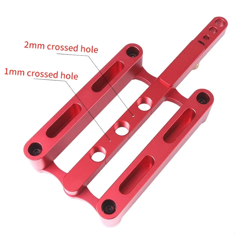 Trou de travail du bois perceuse poinçon positionneur Guide localisateur multi-fonction perceuse poinçon localisateur alliage d'aluminium travail du bois outil de bricolage