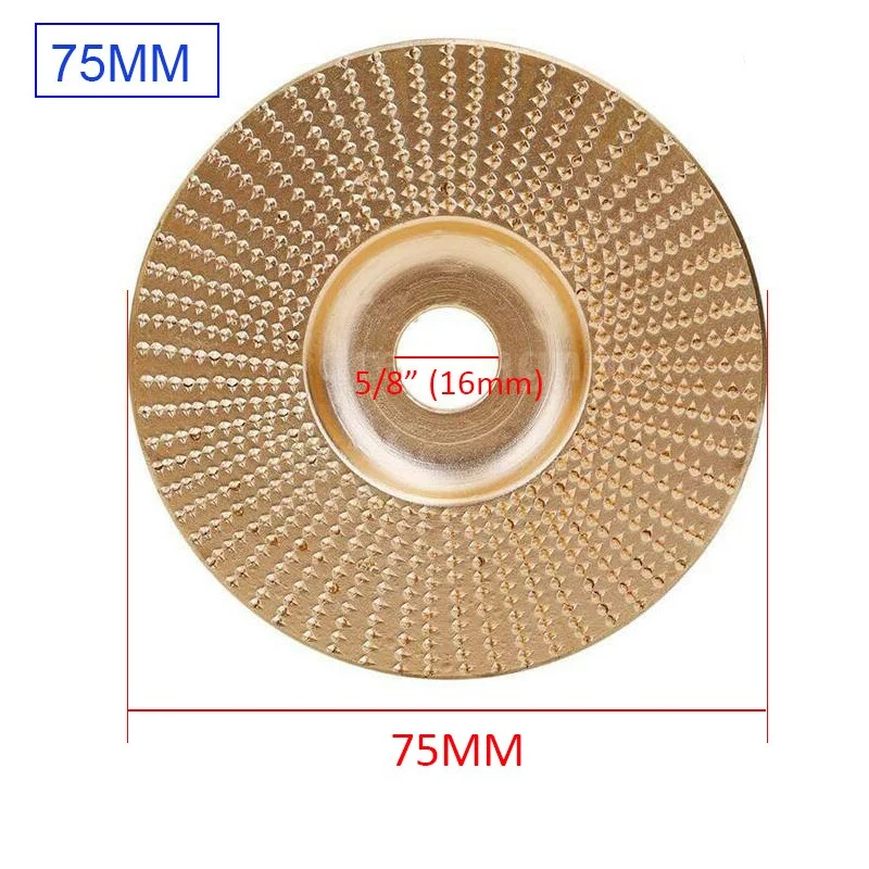 16mm 5/8 pouces alésage extrême façonnage disque bois meule disque rotatif ponçage sculpture outil disque abrasif outils pour meuleuse d'angle