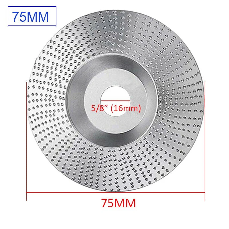 16mm 5/8 pouces alésage extrême façonnage disque bois meule disque rotatif ponçage sculpture outil disque abrasif outils pour meuleuse d'angle