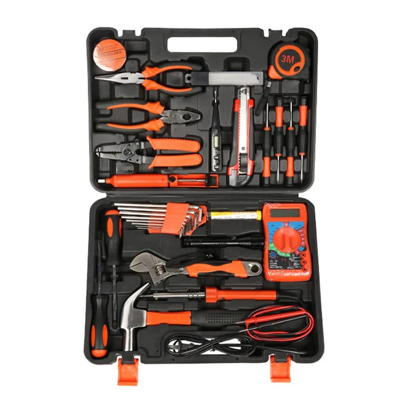 35pcs outil à main Vaper ensemble d'outils de réparation électronique multi-fonctions Kit d'outils ménagers multimètre tournevis marteau clé pince