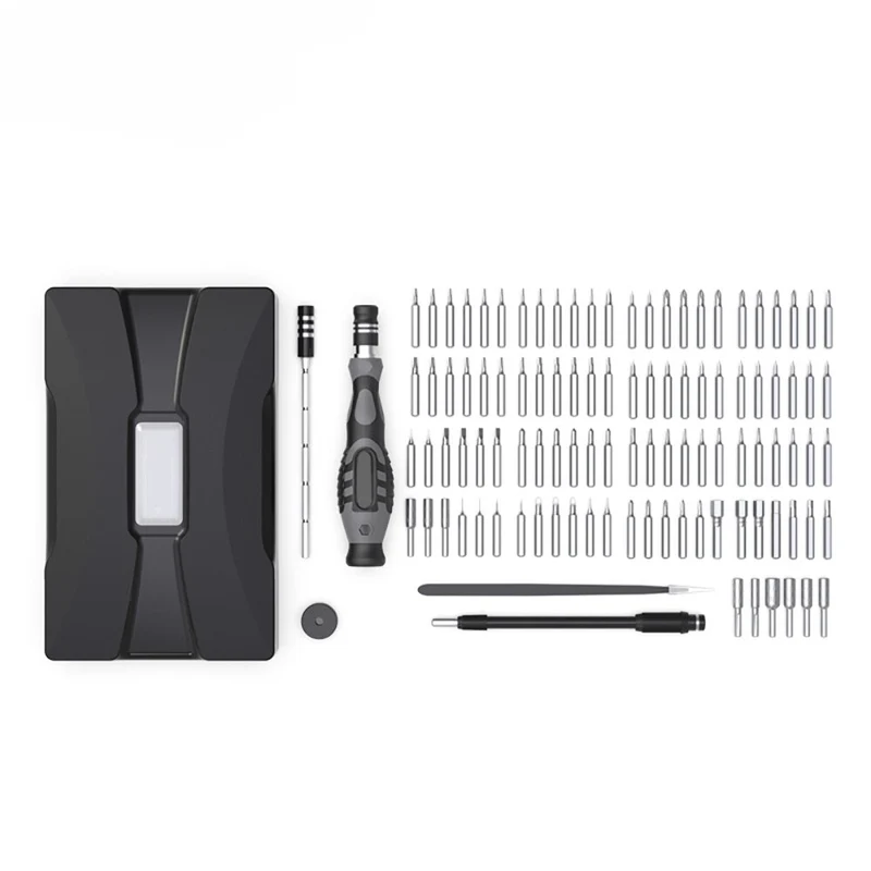 Jeu de tournevis 93 pièces embouts de tournevis magnétiques de précision 9 pièces douille 130mm barre d'extension outils à main bricolage outils à main démontables