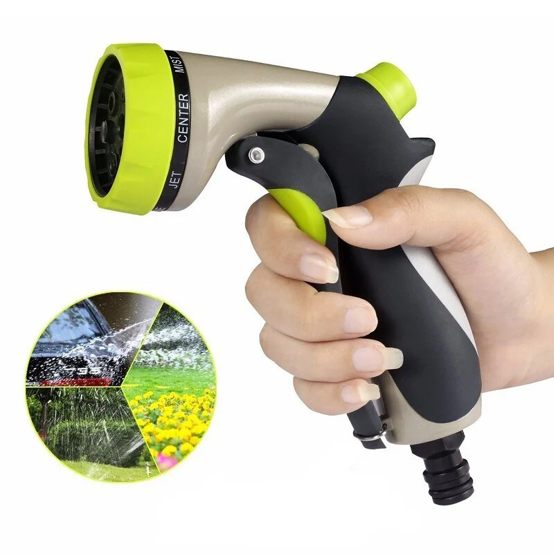 Pistolet à eau de jardin à 8 modèles, buse à haute pression, pulvérisation d'eau, outils et équipement de jardinage, arrosage de pelouse, livraison directe