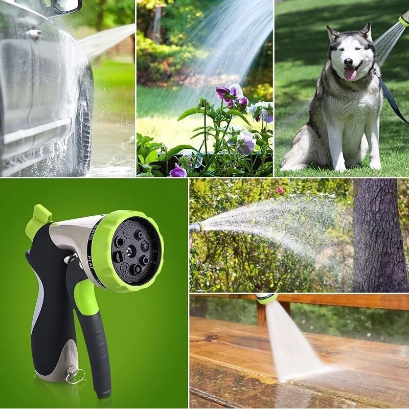 Pistolet à eau de jardin à 8 modèles, buse à haute pression, pulvérisation d'eau, outils et équipement de jardinage, arrosage de pelouse, livraison directe