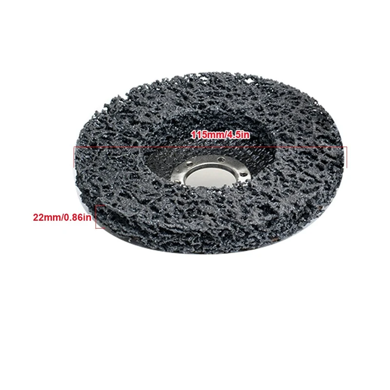 5 pièces 115mm disque de meulage roue Poly bande disque roue abrasive peinture antirouille propre meules pour meuleuse d'angle