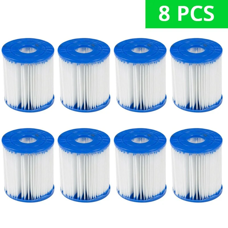Remplacement de cartouche de filtre de piscine 2/4/8 pièces pour pompes de filtre Bestway 300/330 Kit de remplacement de pompe de cartouche de filtre à eau