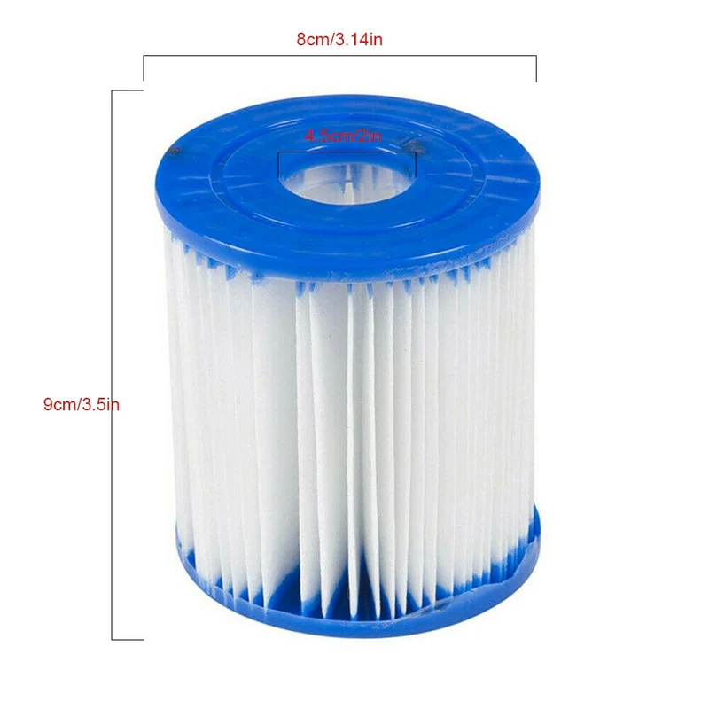 Remplacement de cartouche de filtre de piscine 2/4/8 pièces pour pompes de filtre Bestway 300/330 Kit de remplacement de pompe de cartouche de filtre à eau