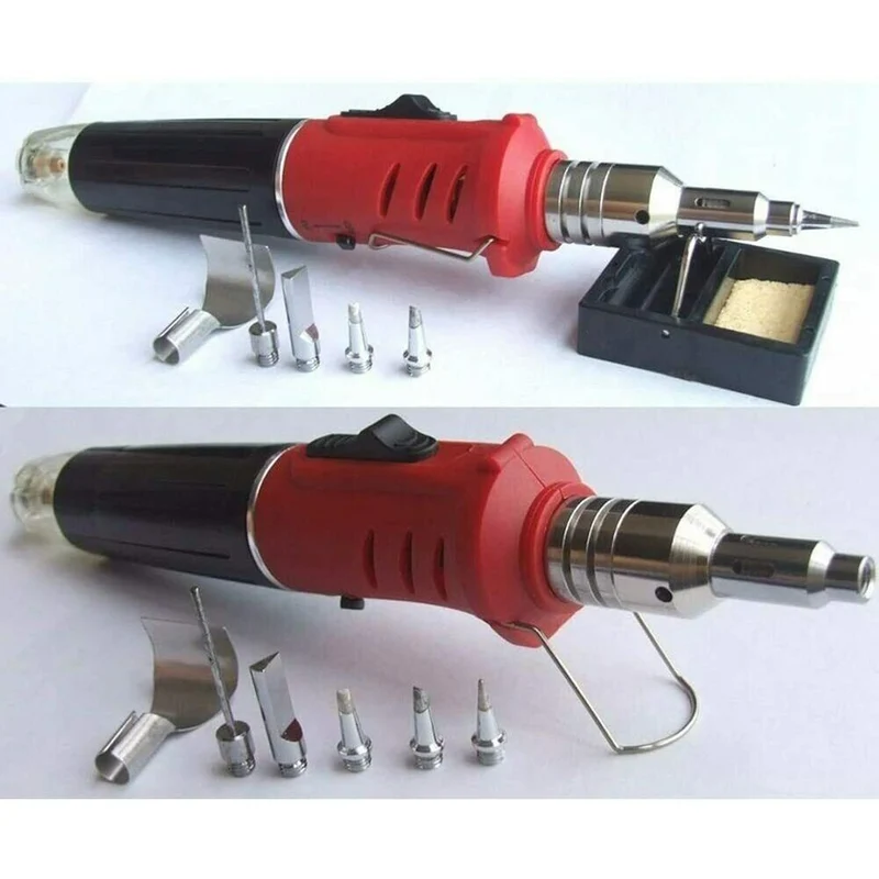 Kit de fer à souder au gaz butane sans fil allumage automatique torche de soudage pistolet stylo à souder outil de soufflage de gaz équipement de soudage portable