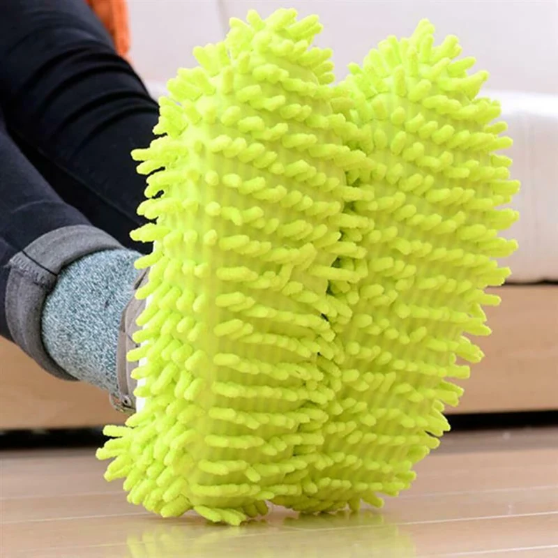 5 paires de pantoufles de nettoyage de poussière de sol chaussures chaussures de nettoyage paresseux Micro fibre nettoyage rapide de la maison lavable couvre-tête de vadrouille réutilisable