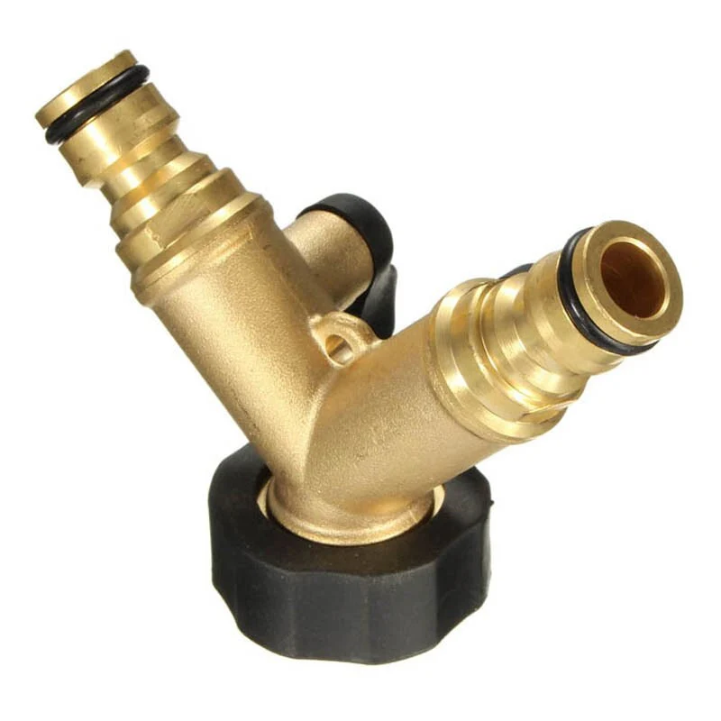 Robinet 2 voies robinet de jardin Irrigation laiton Y-Type connecteur d'arrosage distributeur 3/4 pouces Valve tuyau tuyau séparateur outils de jardinage