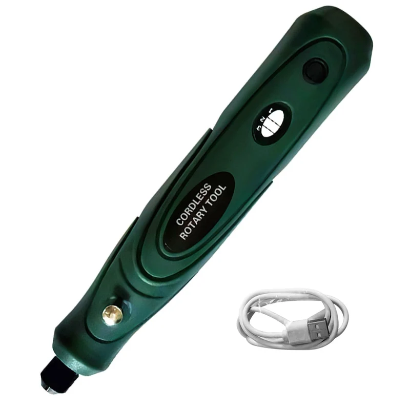 Meuleuse sans fil perceuse électrique 3.6V outils électriques têtes de meuleuse 3 vitesses stylo de gravure réglable polissage forage outil rotatif