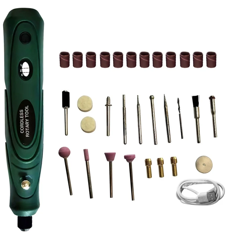 Meuleuse sans fil perceuse électrique 3.6V outils électriques têtes de meuleuse 3 vitesses stylo de gravure réglable polissage forage outil rotatif