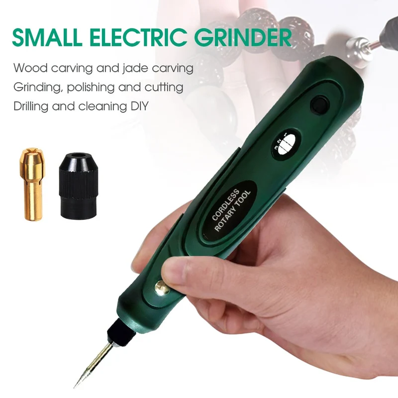 Meuleuse sans fil perceuse électrique 3.6V outils électriques têtes de meuleuse 3 vitesses stylo de gravure réglable polissage forage outil rotatif