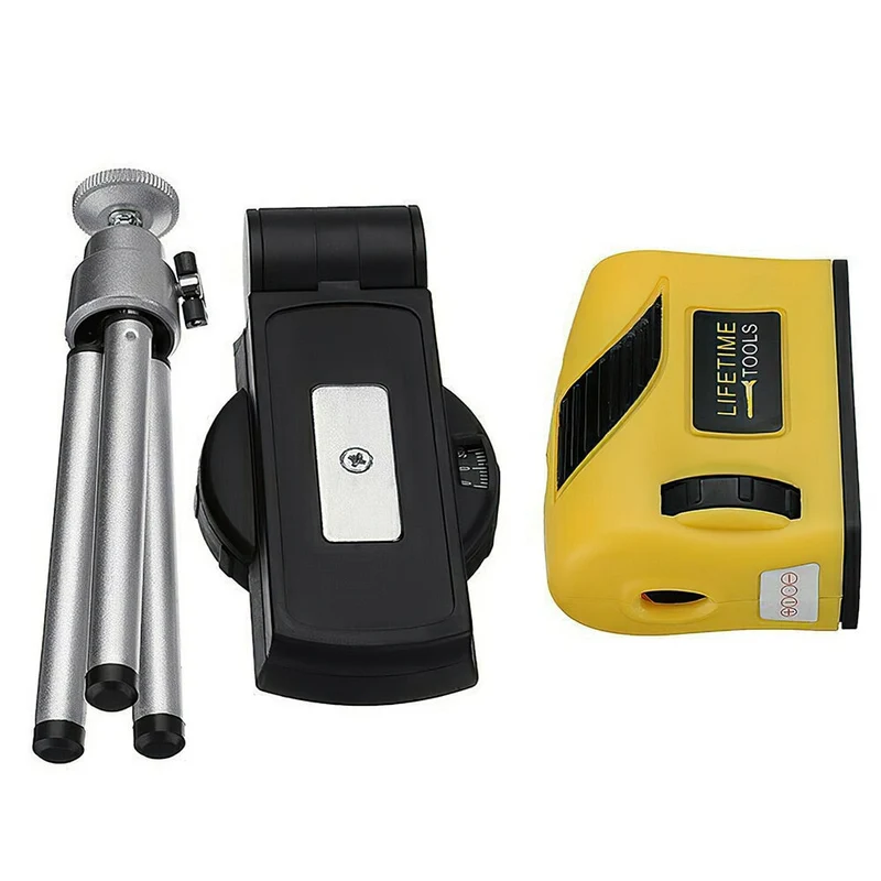 Outils de construction de niveau laser portables point ligne laser croisé rouge 500nm dispositif de nivellement laser vertical horizontal avec trépied