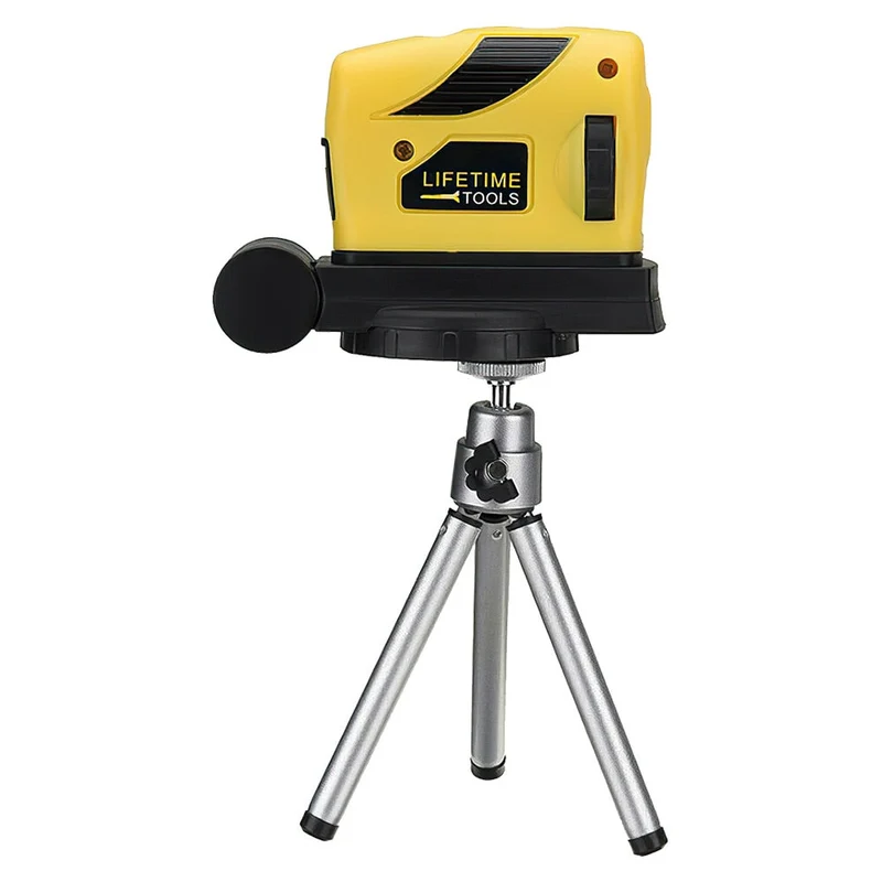 Outils de construction de niveau laser portables point ligne laser croisé rouge 500nm dispositif de nivellement laser vertical horizontal avec trépied