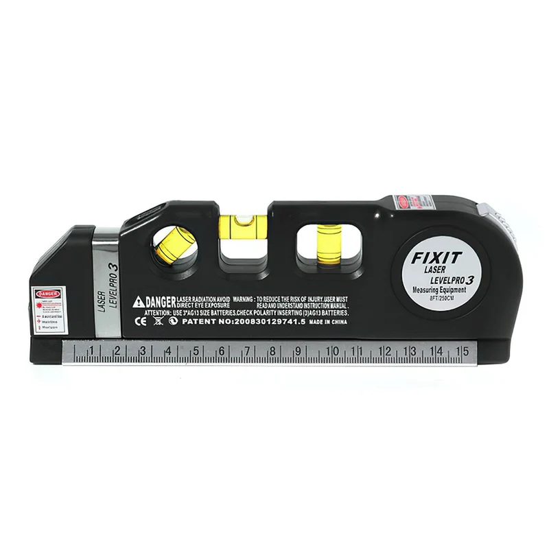 Niveau Laser polyvalent Horizon mesure verticale ruban à mesurer Laser dispositif de nivellement aligneur règles Standard outils de construction