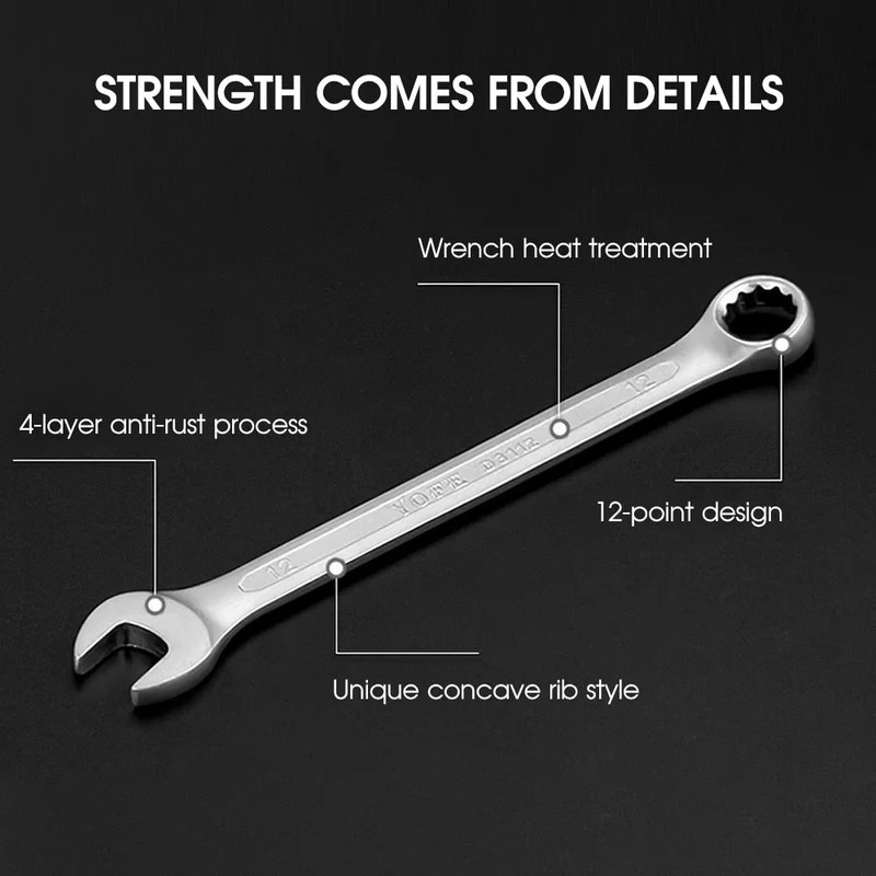1pc clé à cliquet combinaison métrique outils à main outils mécaniques couple engrenage clé à douille ensemble écrou outils outils de réparation