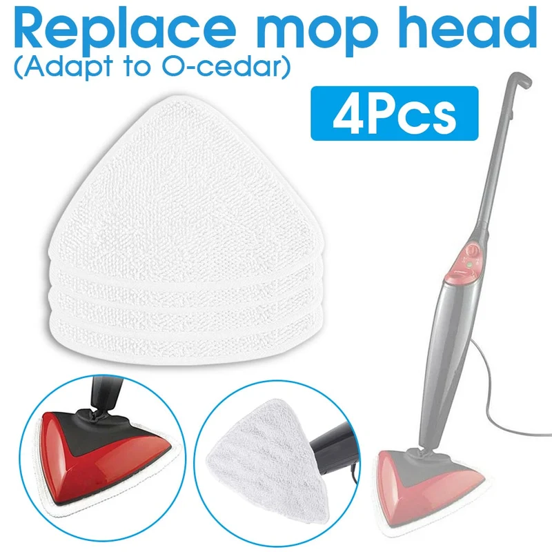 4 pièces/lot tampons de vadrouille en microfibre de remplacement tête de nettoyage de vadrouille lavable recharge de tête de vadrouille réutilisable pour nettoyeur vapeur Vileda