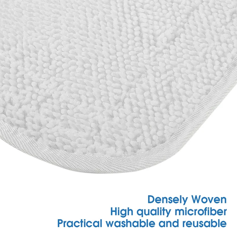 4 pièces/lot tampons de vadrouille en microfibre de remplacement tête de nettoyage de vadrouille lavable recharge de tête de vadrouille réutilisable pour nettoyeur vapeur Vileda