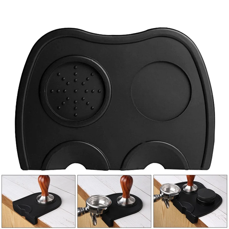 Café inviolable tapis anti-dérapant café coin café presse poudre tampon Silicone falsification coin tapis cafetière outil cafetière
